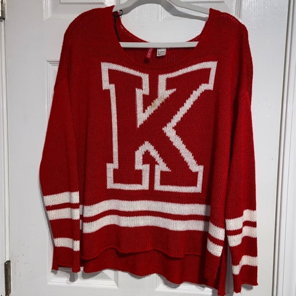 'K' Oversized Knit Sweater
